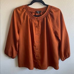 Forever 21 Flowy Copper Blouse Size M